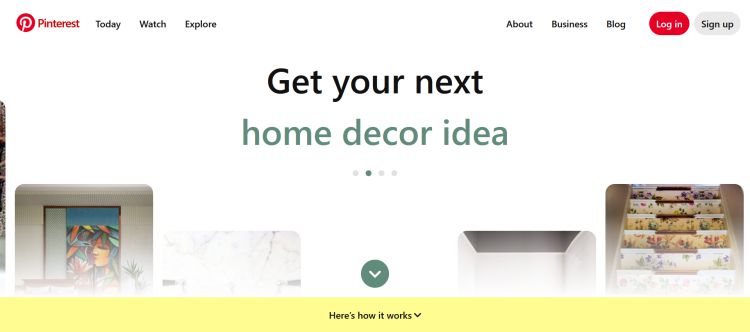 pinterst از سایت های ایده طراحی گرافیک